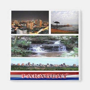 zPY003 PARAGUAY, Mosaik, Amerika, Kühlschrank Magnet