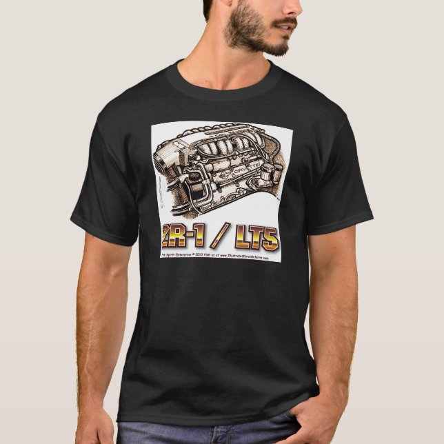 ZR1 LT5 Korvette Motor T-Shirt (Vorderseite)