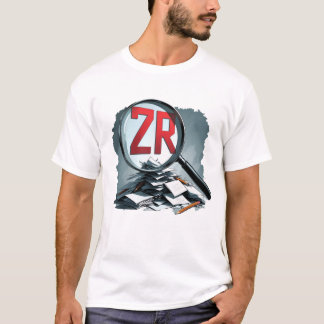 ZR-Lernmodus aktiviert | Schulbücher und Lupe T-Shirt