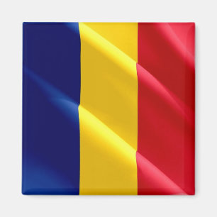 zRO002 RUMÄNIANISCHES WELLENFLAG RUMÄNIEN, Kühlsch Magnet
