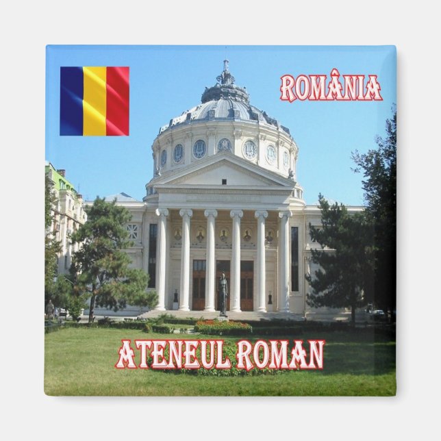 zRO011 BUCHAREST Rumänisches Athenäum, Kühlschrank Magnet (Vorne)