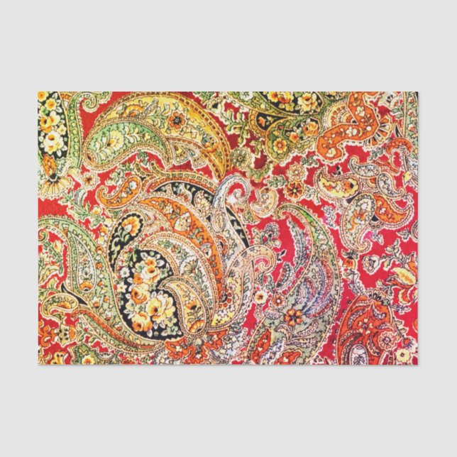 Zsa Zsa Paisley Seidenpapier (Vorderseite)