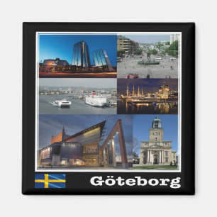 zSE004 GOTHENBURG, Schweden, Europa, Kühlschrank Magnet