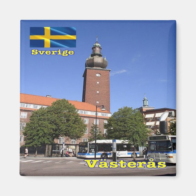 zSE006 VÄSTERÅS, Schweden, Europa, Kühlschrank Magnet (Vorne)