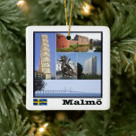 zSE011 MALMÖ, Schweden, Europa, Keramikornament<br><div class="desc">Hier finden Sie das Andenken Ihres Urlaubs. Diese Kategorie enthält Keramik Ornament von vielen Orten in Schweden. (zSE011 MALMÖ, Schweden, Europa, Keramik Ornament). Erleben Sie Freunde und Verwandte mit den einzigartigen Souvenirs von Ihrer großartigen Reise. Probier uns! #LeoPepeDesign - Europa Königreich Schweden, Leopepedesign, Reise-Reise Foto Tourismus, Geschenkartikel Keramik Ornament, Collage...</div>