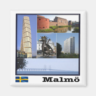 zSE011 MALMÖ, Schweden, Europa, Kühlschrank Magnet