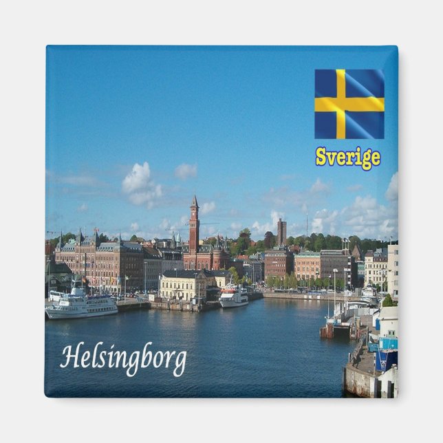 zSE015 HELSINGGORG, Schweden, Europa, Kühlschrank Magnet (Vorne)