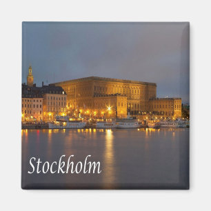 zSE023 STOCKHOLM by night, Schweden, Europa, Kühls Magnet