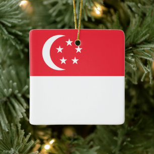 zSG001 Singapur, Keramikornament
