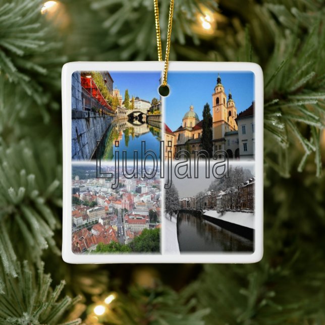 zSI016 LJUBLJANA, Slowenien, Europa, Keramikornament (Baum)