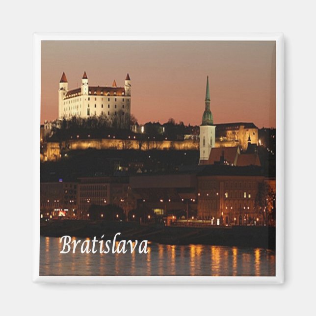 zSK005 BRATISLAVA, Slowakei, Europa, Kühlschrank Magnet (Vorne)
