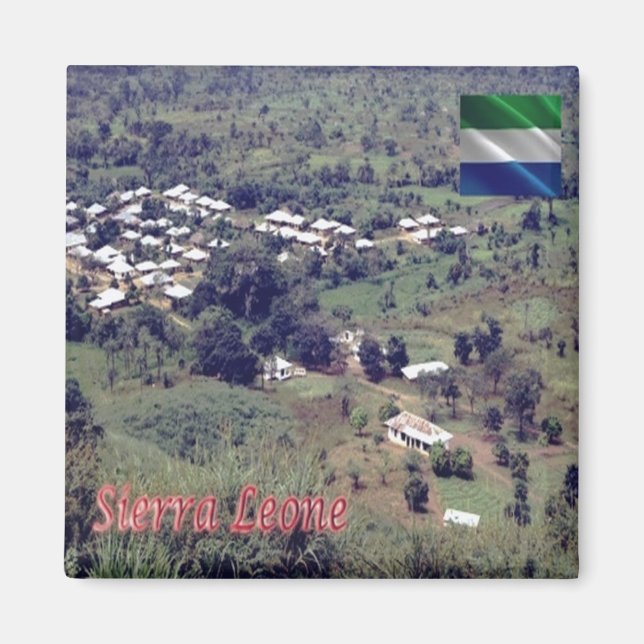 zSL003 SIERRA LEONE, Bafodia, Westafrika, Kühlschr Magnet (Vorne)