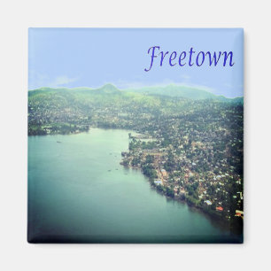 zSL004 FREETOWN, Panorama, Sierra Leone, Kühlschra Magnet
