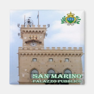 zSM005 PUBLIC PALACE, San Marino, Europa, Kühlschr Magnet