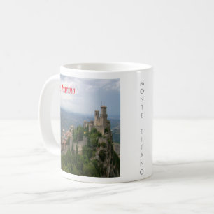 zSM007 MONTE TITANO Panorama, San Marino, Kaffeetasse