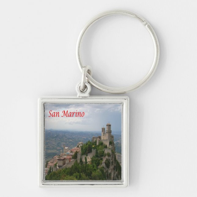 zSM007 MONTE TITANO Panorama, San Marino, Schlüsselanhänger (Vorne)