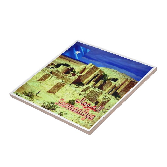 zSO005 SOMALIA, Taleh Castle, Afrika, Fliese (Seite)