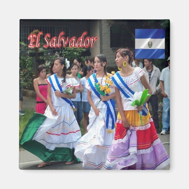 zSV007 EL SALVADOR, Fiestas Patrias, Amerika,Kühls Magnet (Vorne)