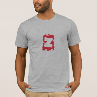 ZTee mit Z-Briefmarke Front, Logorückseite T-Shirt