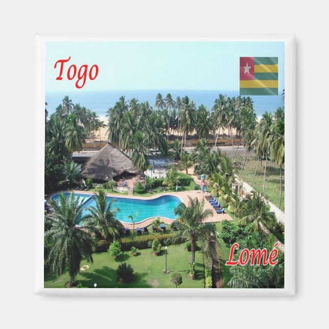 zTG006 LOME' Togo, Afrika, Kühlschrank Magnet (Vorne)