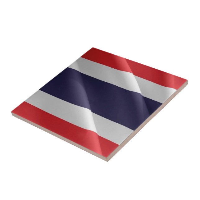 zTH002 waving FLAG Thailand, Fliese (Seite)