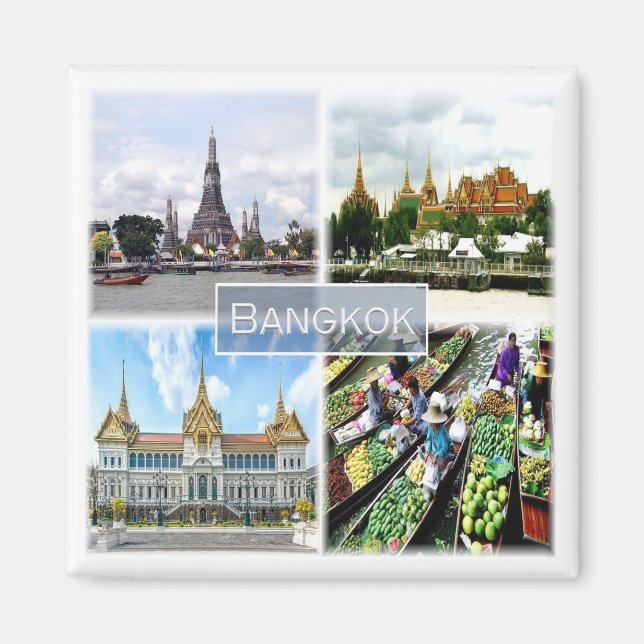 zTH009 Kollektion von BANGKOK, Thailand, Asien, Kü Magnet (Vorne)
