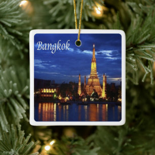zTH016 BANGKOK Nachts, Thailand, Asien, Keramikornament
