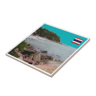 zTH021 KO SAMET bei Rayon, Thailand, Asien, Fliese
