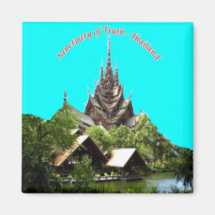 zTH022 PATTAYA Heiligtum der Wahrheit Thailand, Kü Magnet