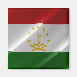 zTJ002 welgend Tadschikisch FLAG Tadschikistan, As Magnet