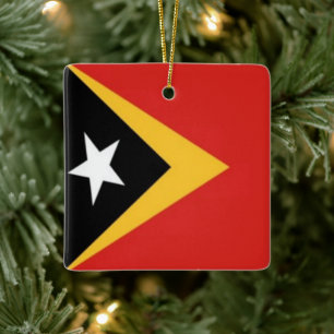 zTL001 Osttimorese FLAG Osttimor, Keramikornament