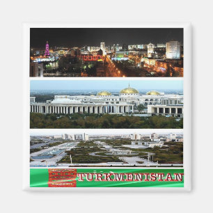 zTM004 Mosaik von TURKMENISTAN, Asien, Kühlschrank Magnet