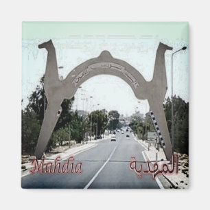 zTN008 MAHDIA, Einreise in die Stadt, Tunesien, Kü Magnet