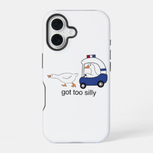 Zu Alberner Gänsepolizist-Spaß iPhone 16 Hülle