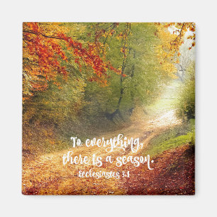 Zu allem gibt es eine Season Bible Verse Magnet