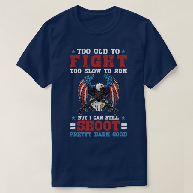 Zu alt, um zu langsam zu kämpfen, um zu laufen, ab T-Shirt (Design vorne)