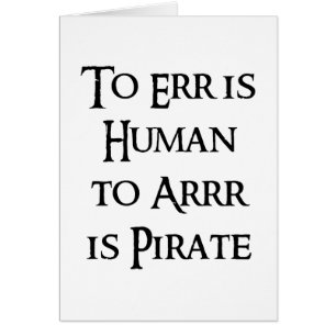 Zu Arrr ist Pirat