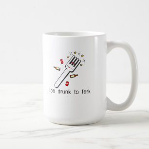 Zu betrunken gabeln Tasse