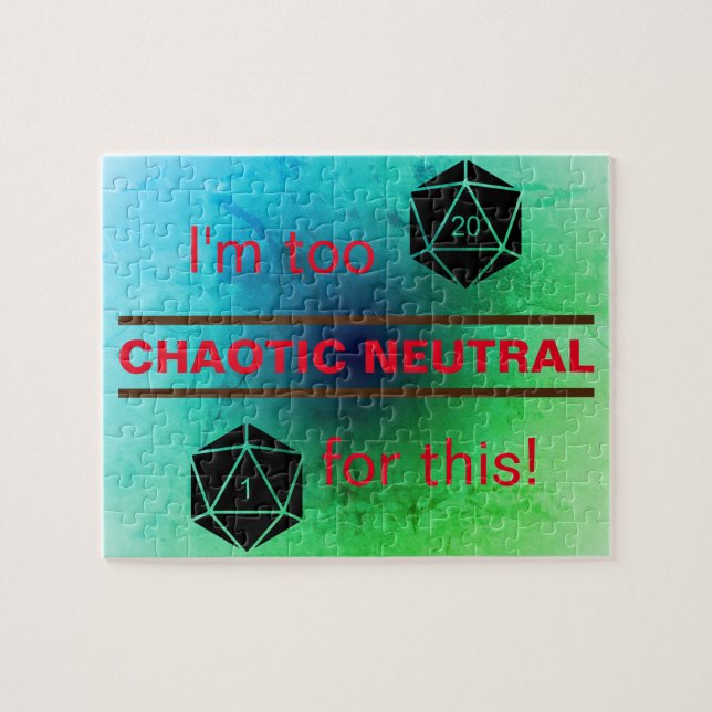 Zu chaotisches neutrales Puzzle (Horizontal)