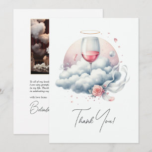 Zu Cloud Wine Brautparty Dankeskarte