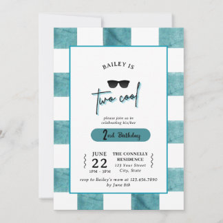 Zu Cool 2. Geburtstagseinladung Einladung