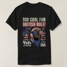 Zu cool für die britische Herrschaft Pug 4. Juli U
