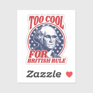 Zu Cool für die britische Regierung Aufkleber