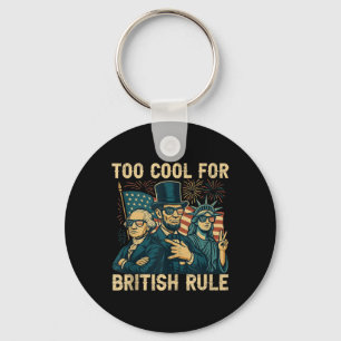Zu Cool für die britische Regierung George-washing Schlüsselanhänger