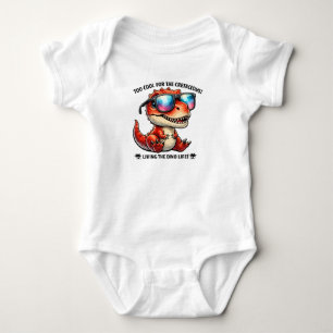 🦖😎 „Zu cool für die Kreidezeit“ 👶✨ Baby Strampler