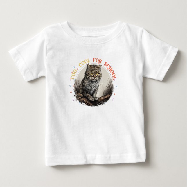 Zu cool für die Schule Baby T-shirt (Vorderseite)