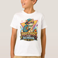 Zu cool für die Schule Retro-Katze