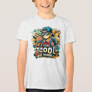 Zu cool für die Schule Tri-Blend Shirt