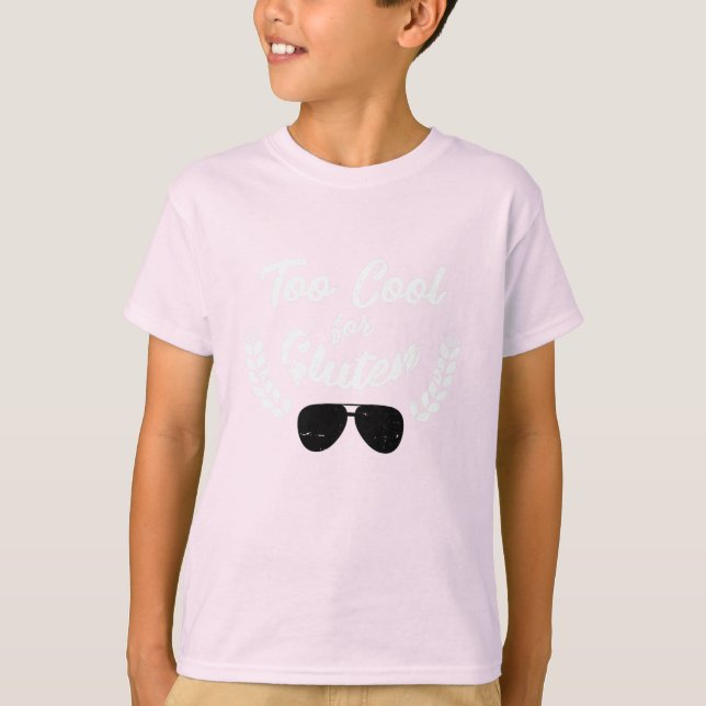 Zu Cool für Gluten GF Diät T-Shirt (Vorderseite)