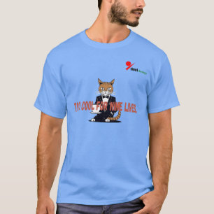 "Zu cool für neun Leben" Katzen-T-Shirt   Anzugkat T-Shirt